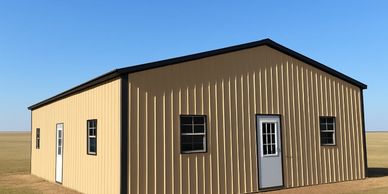Metal Buildings, Metal Workshop. Steel Frame Building. Custom Workspace Build to Order and Delivered