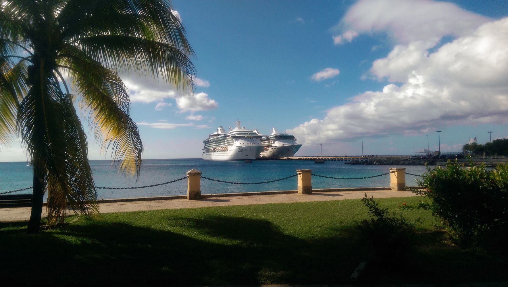 Cruise Ship Day in downtown Frederiksted
