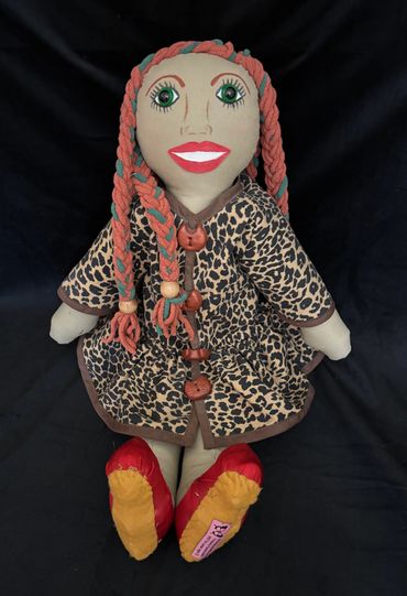 Mixed race cloth doll