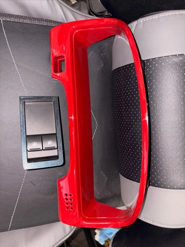 Accessories custom painted to enhance the interior of the car.