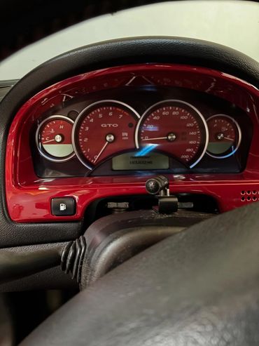 Accessories custom painted to enhance the interior of the car.