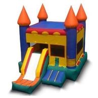 Bouncy house with slide