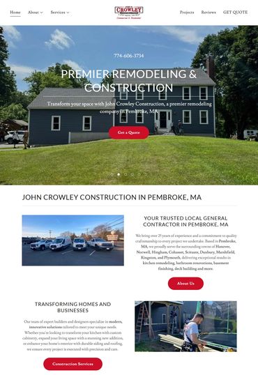 Contractors easy-to-use website builder