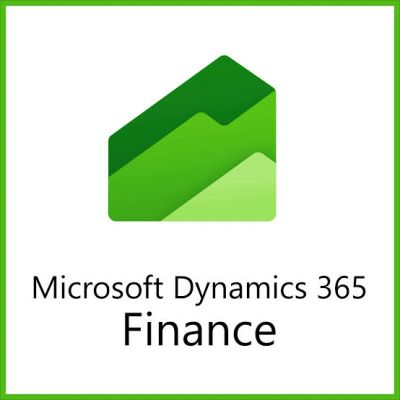 Microsoft Dynamics 365 Finance logo with green tones.