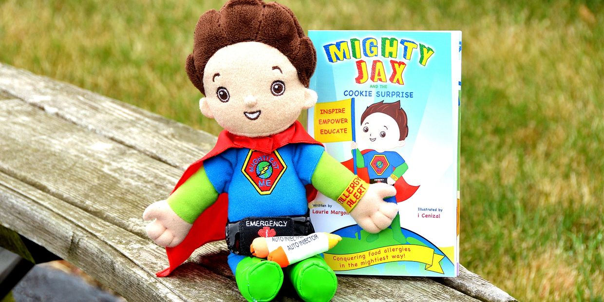 Mighties Me book and doll set. Help educate about food allergies!