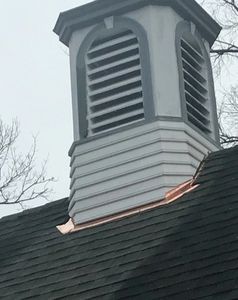 One of the recently renovated cupolas on the Yearling Barns. 