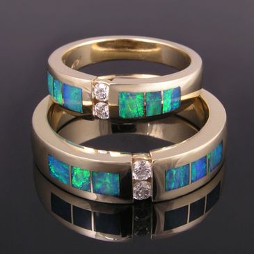 Australian opal jewelry and rings by The Hileman Collection featuring top quality opal.