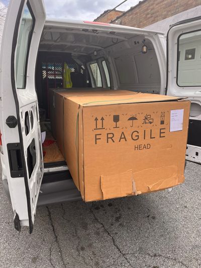 Delivering a large fragile package