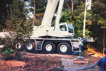 Tadano ATF 160G-5 on site working, Keith Schreier operating