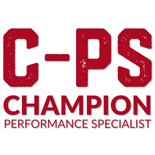 C-PS Champion Performance Specialist logo in red.