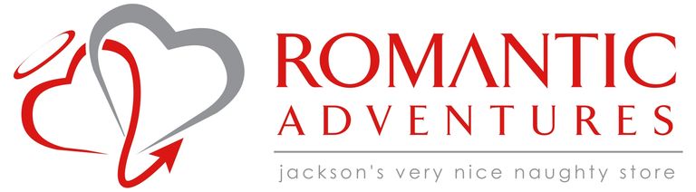 Romantic Adventures logo with 2 hearts