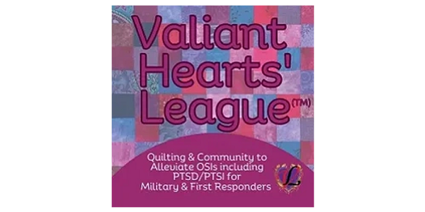 Valiant Heats' League image on purple patchwork.