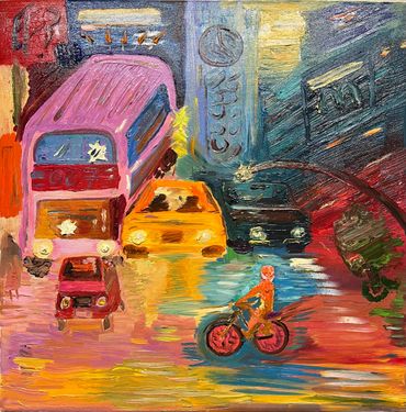 Vibrant New York City Painting