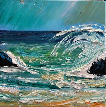 Seascape in oils painting for sale