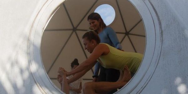 dome. yoga in the dome. apnea and yoga retreat center. daily practice. freediving retreat