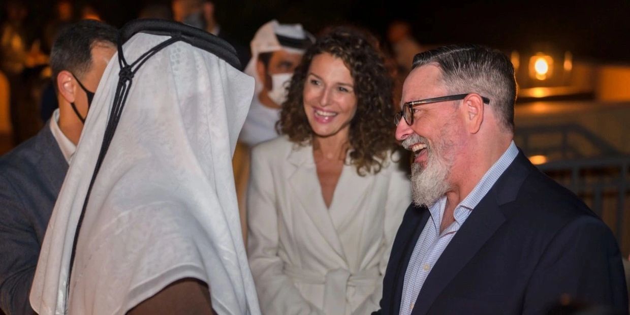 Executive Coach Rhett Power meeting His Highness Sheikh Saud bin Saqr Al Qasimi