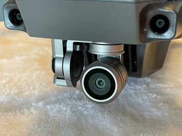 Close-up of a drone camera