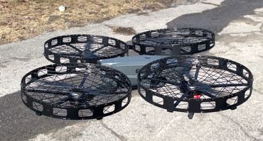 Experimental propeller cages