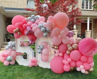 Chiffre et décoration de ballons