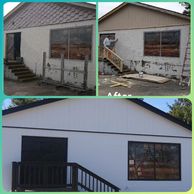 We did a D&J makeover on this old building and brought it back to life.