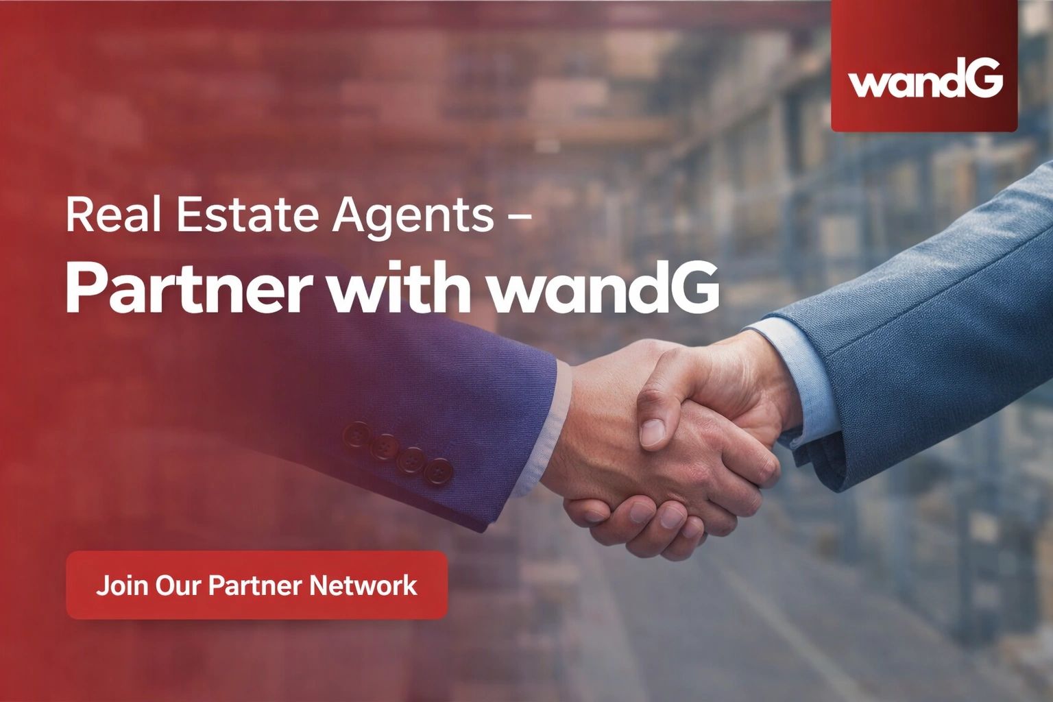 highlighting collaboration and growth, with a clear call-to-action to join the partner network.