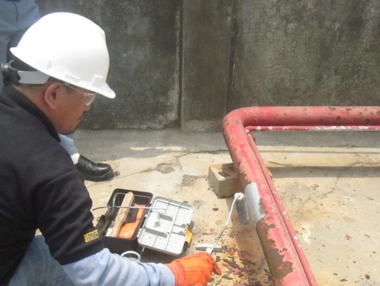 Rust Bullet was used to repair corroded water pipes.