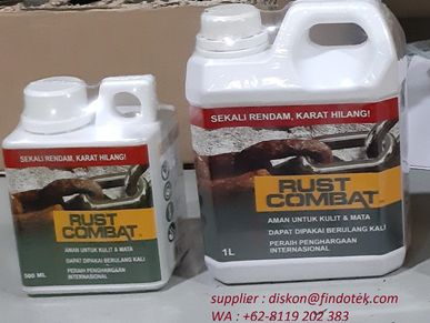 Rust Combat - non corrosive rust remover, neutral pH, environmental friendly cleaner in Indonesia