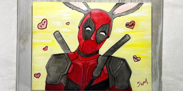 Deadpool with bunny ears