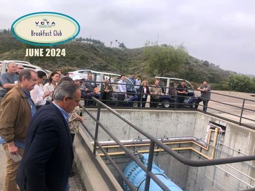 VCTA June 2024 Members touring Lake Bard at Calleguas Water District
