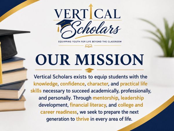Vertical Scholars mission statement on education and leadership.