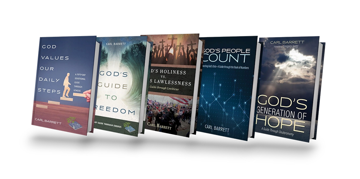 A collection of six Christian devotional books by Carl Barrett.
