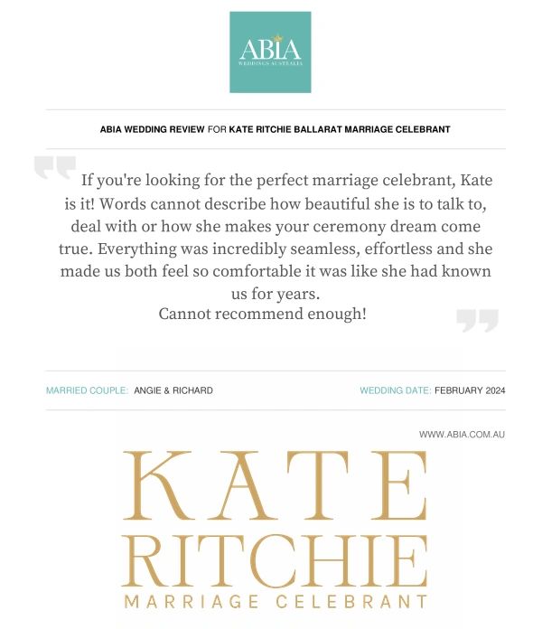 Ballarat Marriage Registry review