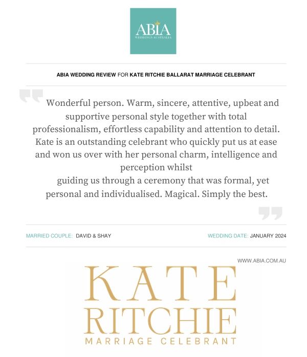 Ballarat Marriage Registry Review