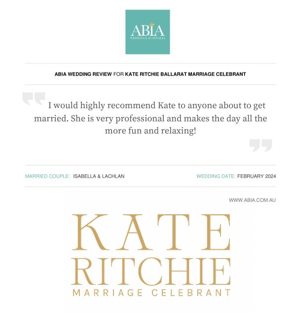 Ballarat Marriage Registry review