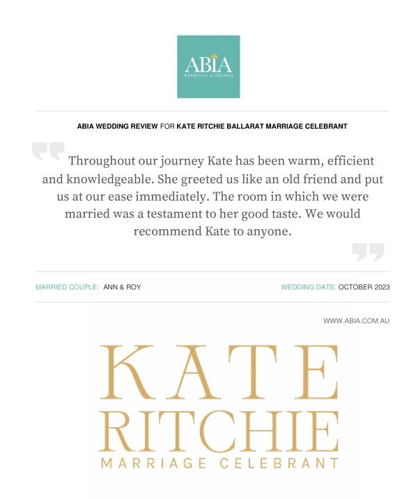 Ballarat Marriage Registry