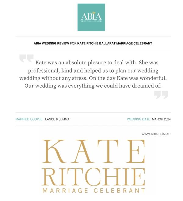 Ballarat Marriage Registry Review