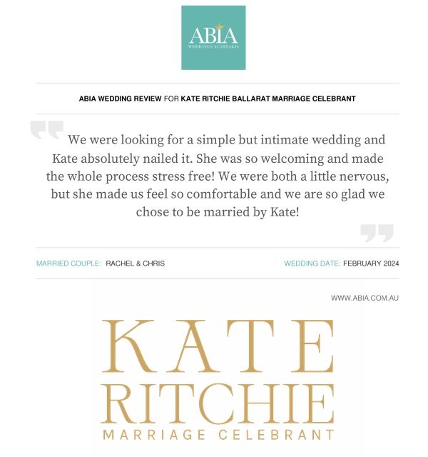 Ballarat Marriage Registry review