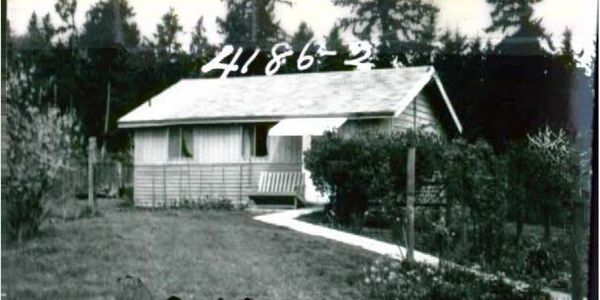 Old photo of Grandma Bea's cottage