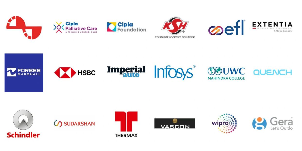 Logos of corporate partners from first Run InSync supporting disability inclusion