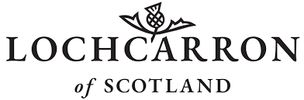 Lochcarron of Scotland logo with a thistle emblem.