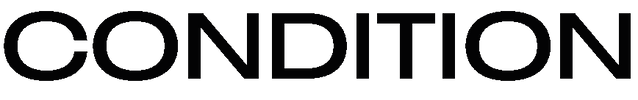 Black word 'CONDITION' on a white background.