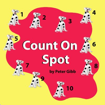 Illustration of ten spotted dogs numbered 1 to 10 around 'Count On Spot' text.