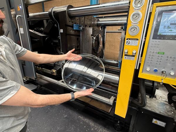 Skylight domes in production