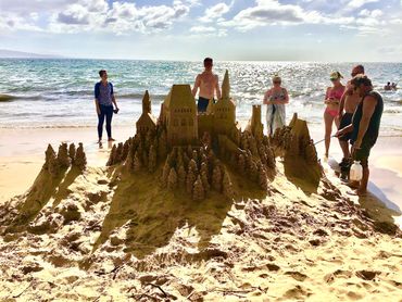 Sandcastle by Scotty Dodson at KAM II Beach IN KIHEI ON THE ISLAND OF MAUI