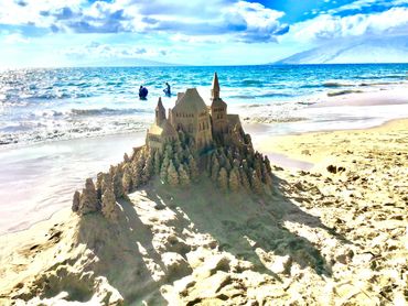 Sandcastle by Scotty Dodson at KAM II Beach IN KIHEI ON THE ISLAND OF MAUI