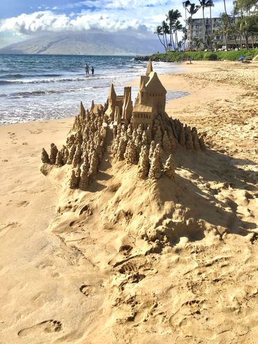 Sandcastle by Scotty Dodson at KAM II Beach IN KIHEI ON THE ISLAND OF MAUI