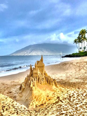 Sandcastle by Scotty Dodson at KAM II Beach IN KIHEI ON THE ISLAND OF MAUI