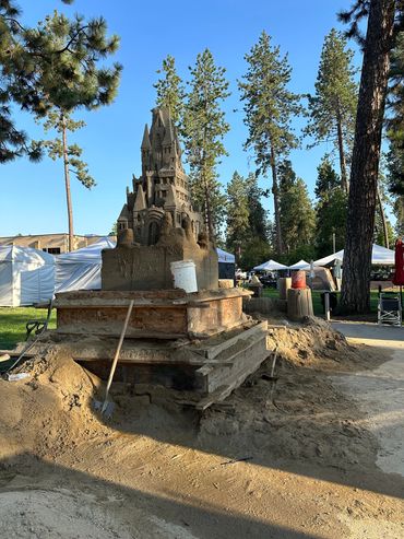 the annual Sandcastles in Paradise build. Created each year with Jon, Ben, and Terri, these massive