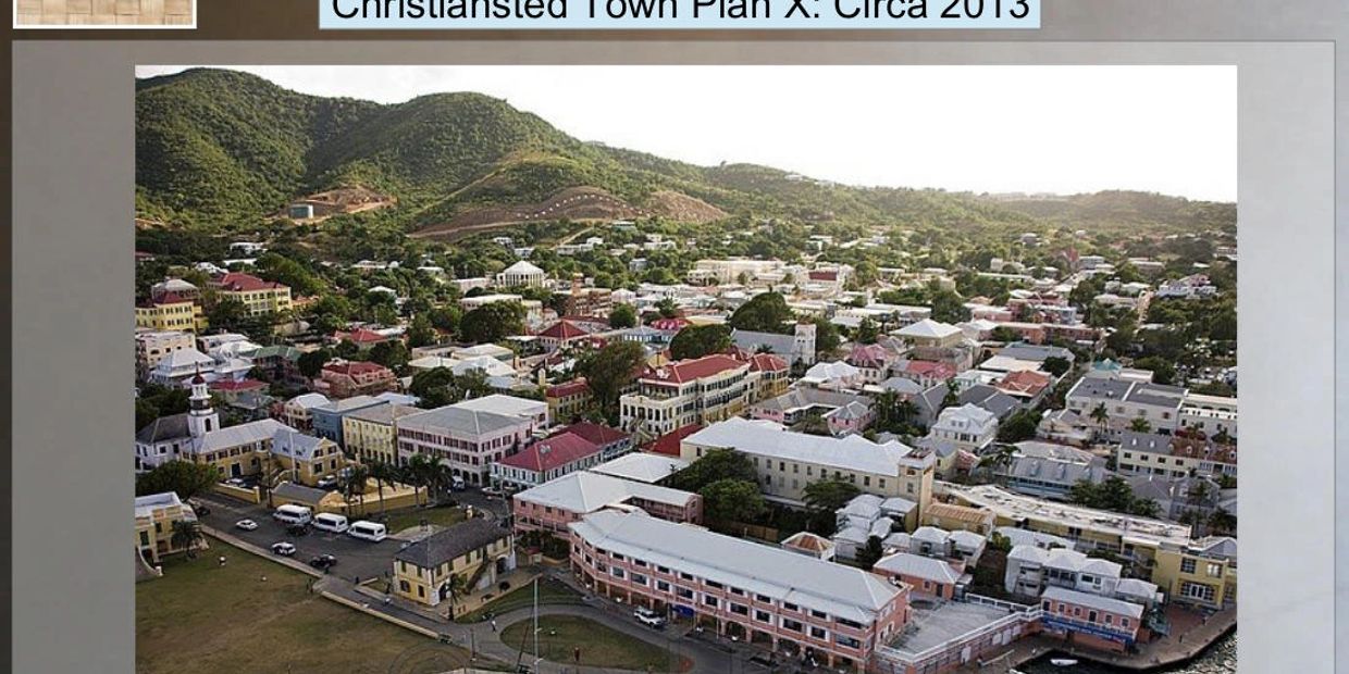 Christiansted aerial photograph by Ted Davis