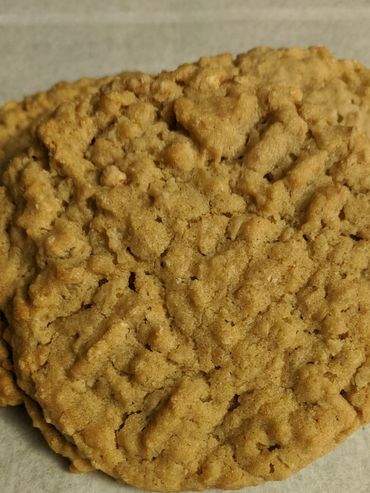 These Lactation cookies are made with crunchy peanut butter and Oatmeal.
